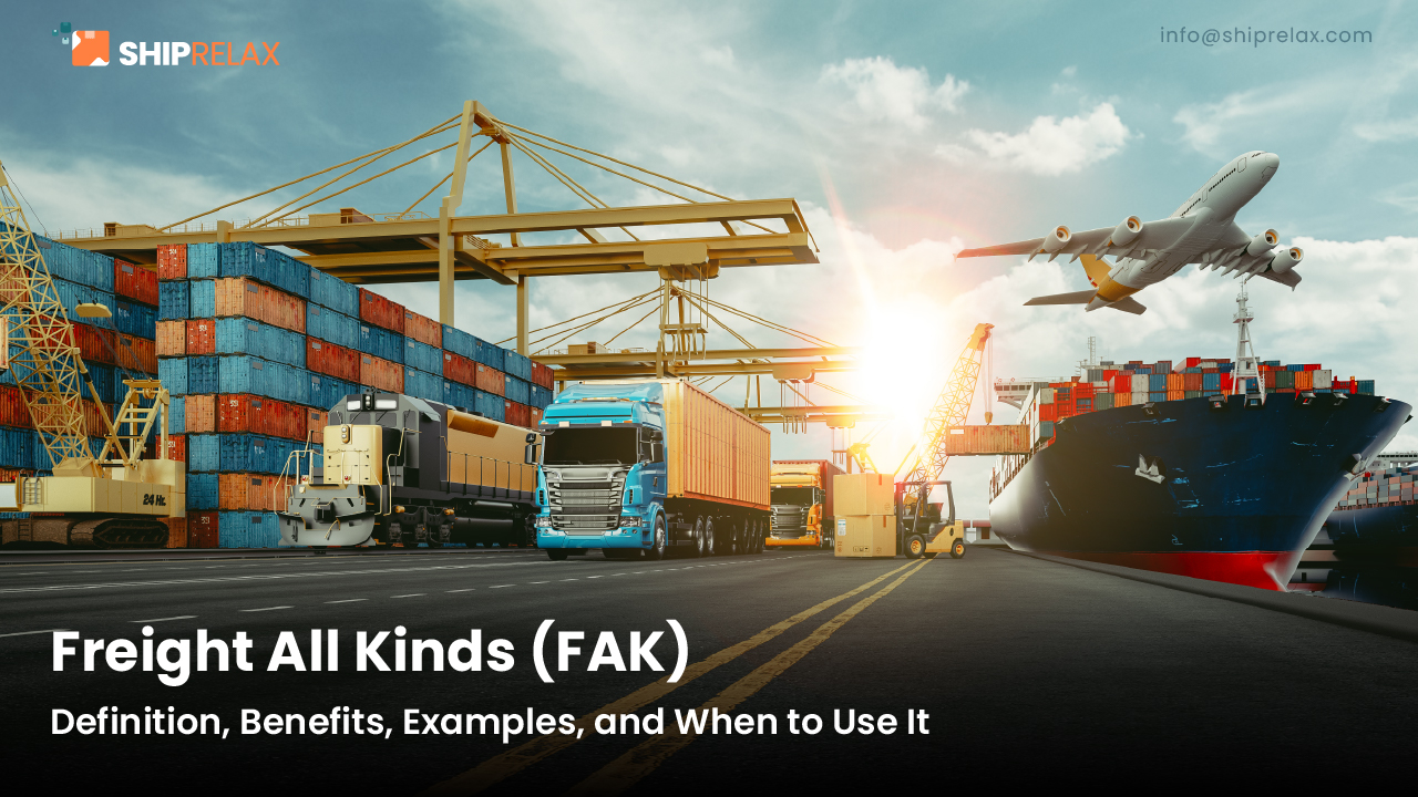 Freight all Kinds (FAK) - Shiprelax 3PL and Fulfillment Centers